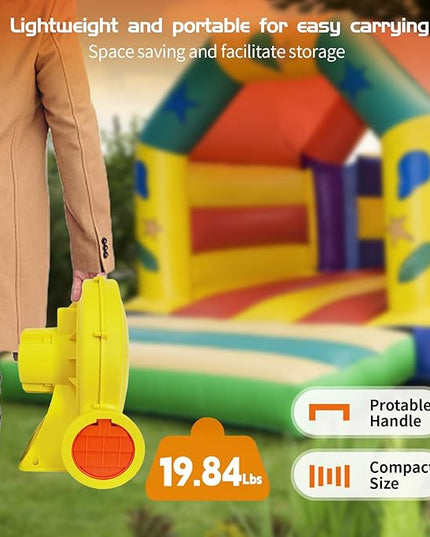 Inflatable Blower,1200W 1.5 HP Inflatable Bouncer Blower,Air Blower for Inflatables,Commercial Bounce House Blower for Bounce House,Inflatable Figures Outdoor Christmas Decorations - LeafyLoom