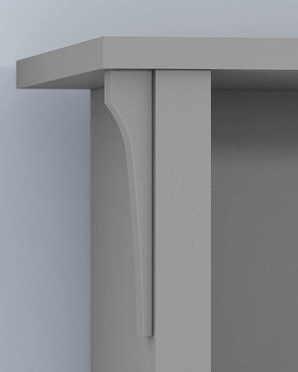 Bush Furniture Salinas 6 Cube Organizer in Cape Cod Gray - LeafyLoom
