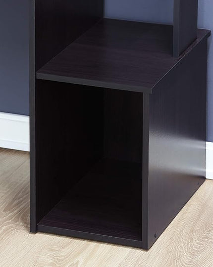 Furinno Econ Multipurpose Home Office Computer Writing Desk, regular, Dark Walnut - LeafyLoom