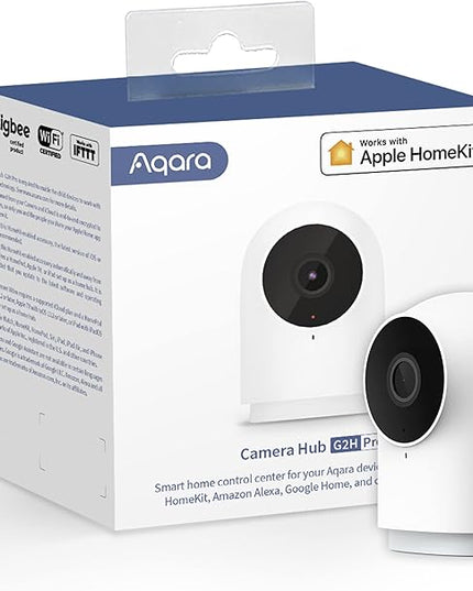 Aqara Security Camera Hub Indoor G2H Pro, 1080p HD HomeKit Secure Video Indoor Camera, Night Vision, Two-Way Audio, Zigbee Hub, Plug-in Cam Works with Alexa, Homekit, Compatible with Google Assistant Aqara