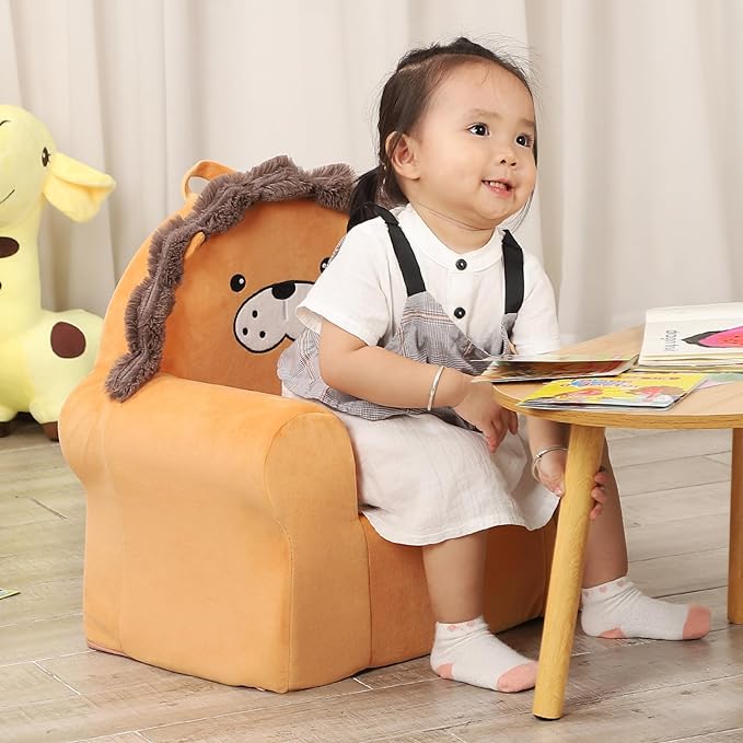 Cuddly Toddler First Chair, Premium Character Chair, Little Lion, 18 month up to 3 Years - LeafyLoom
