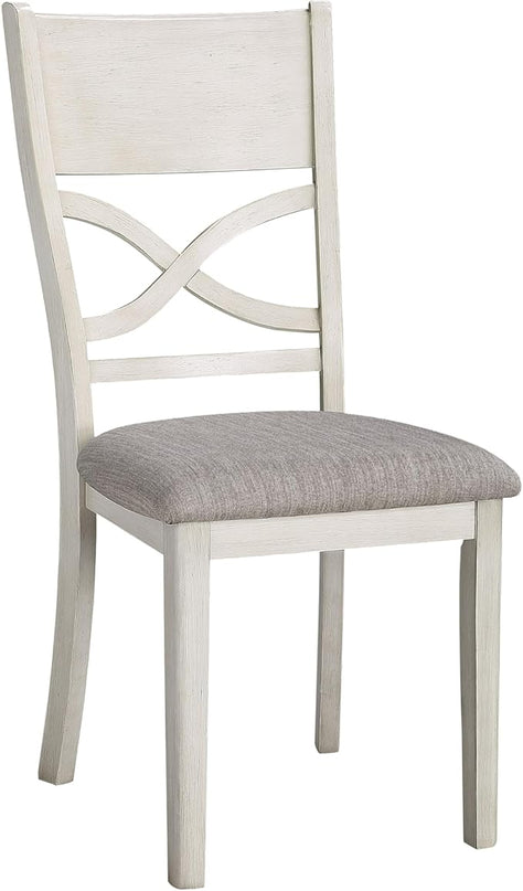 NicBex Dining Table Set Breakfast Nook Table Set 5Pc Dining Set Rectangular Table and 4 Side Chairs Wooden Dining Kitchen Furniture for Small Space, Apartment, Antique White - LeafyLoom