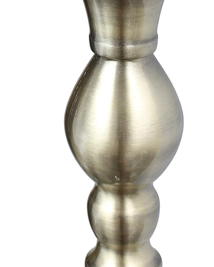 Elegant Designs LF2001-ABS 1 Light Torchiere Marbleized White Glass Shade Floor Lamp, Antique Brass - LeafyLoom