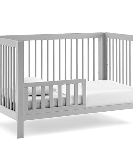GAP babyGap Charlie 6-in-1 Convertible Crib - Greenguard Gold Certified, Grey - LeafyLoom