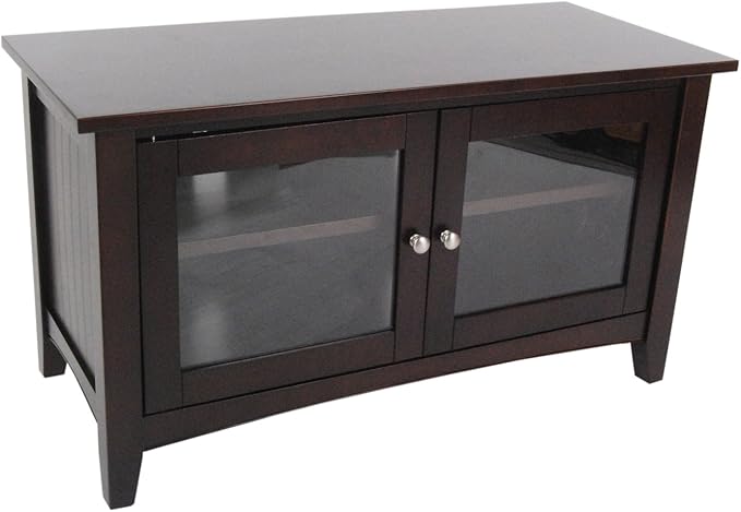 Alaterre Furniture Shaker Cottage TV Stand, Espresso - LeafyLoom