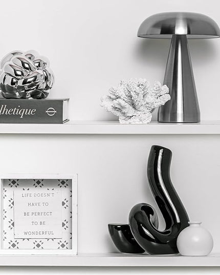 Silver Decor Knot, Silver Table Decor, Coffee Table Decor, Shelf Decor, Modern Decor for Decorative Books, Decorative Objects (5X4inc) - LeafyLoom