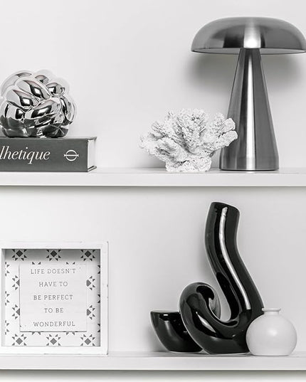 Silver Knot Decor, Coffee Table Books Decor, Shelf Decor, Decor for Decorative Books, Book Shelf Decor, Modern Minimalist Home Decor (4x3inc) - LeafyLoom