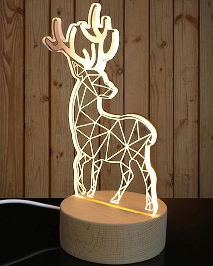 2Pcs 4" Round Wood LED Display Base, Warm Color Wooden Lighted Base Stand for Crystal Glass Resin Art, Acrylic and Plexiglass - LeafyLoom