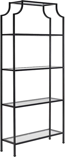 Crosley Furniture Aimee Etagere Bookcase, Oil-Rubbed Bronze - LeafyLoom