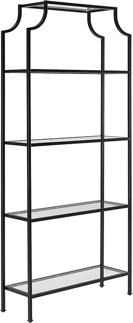 Crosley Furniture Aimee Etagere Bookcase, Oil-Rubbed Bronze - LeafyLoom