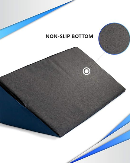NYOrtho Positioning Wedge Pillow support - Wipe Clean Water Resistant alignment for elderly side sleepers - LeafyLoom