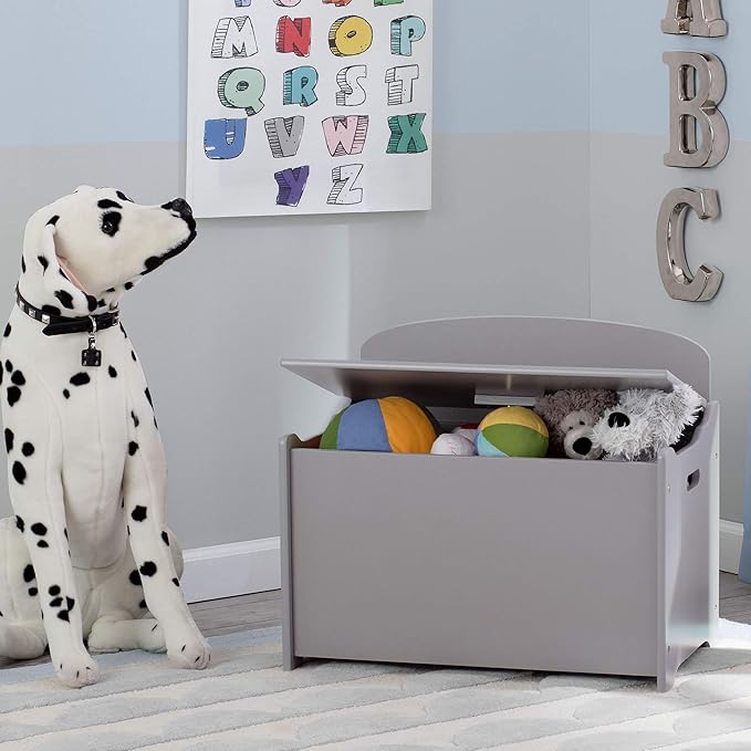Delta Children MySize Deluxe Toy Box and GapKids Deluxe Toy Organizer with 9 Bins - Navy/Natural - LeafyLoom