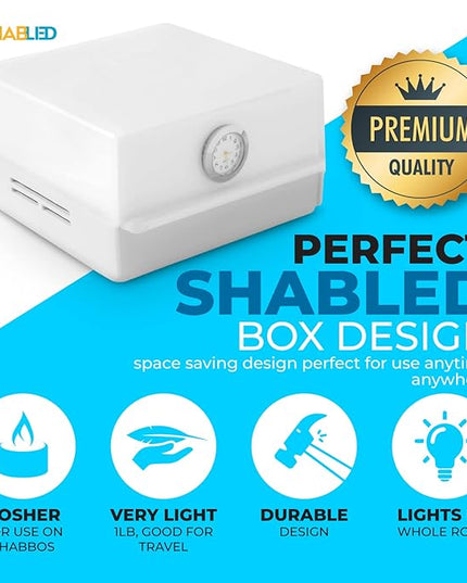 Kosher for Shabbos LED Lamp with Drawer, Table lamps and nightlight for Living Rooms, Bedrooms, Baby Nursery, Home Office, Reading, Bulb lasts 50,000 hours,(White) - LeafyLoom