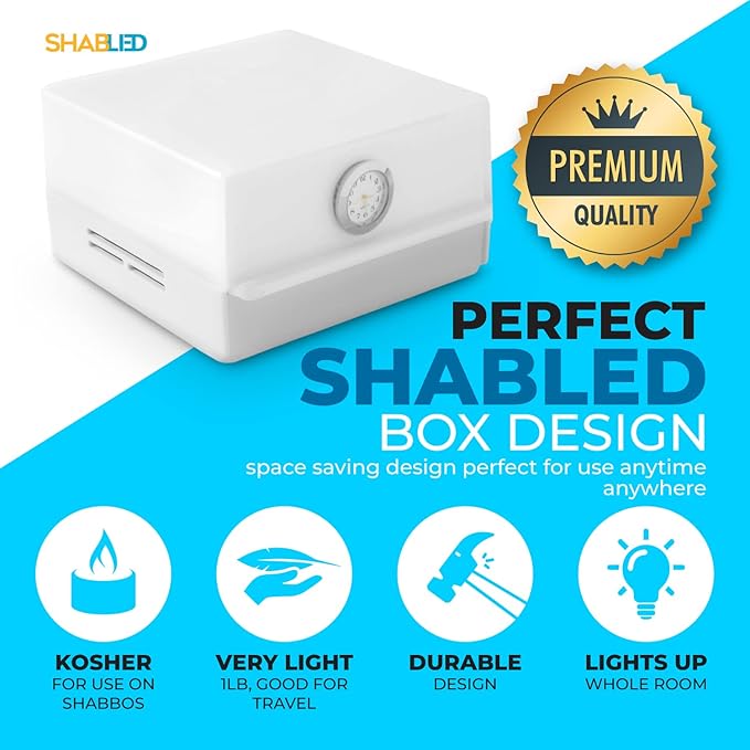 Kosher for Shabbos LED Lamp with Drawer, Table lamps and nightlight for Living Rooms, Bedrooms, Baby Nursery, Home Office, Reading, Bulb lasts 50,000 hours,(White) - LeafyLoom