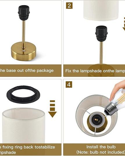 Cordless Table Lamp, Built-in 5000mAh Rechargeable Table Lamp Cordless, Stepless Dimmable Brightness Battery Powered Lamp, Wireless Lamp with Memory Function for Dining Room, Bedroom (wood) - LeafyLoom