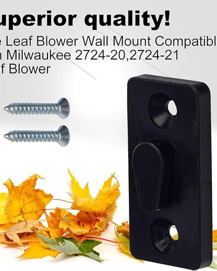 Leaf Blower Wall Mount Compatible with Milwaukee Leaf Blower M18 2724-20 2724-21, Plastic Wall Holder use for Hanging Leaf Blower - Mounting Bracket - LeafyLoom