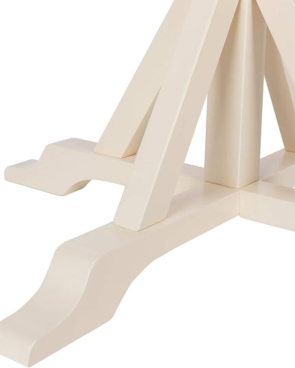 Safavieh Home Collection Shay White and Natural 5-piece Dining Set - LeafyLoom