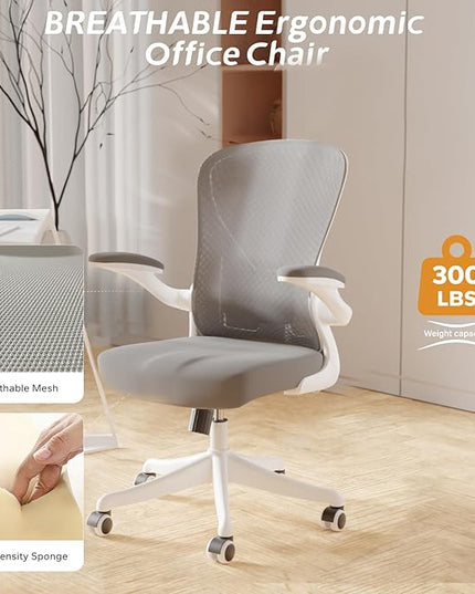 Home Desk Chair Ergonomic Chair Study Chair Computer Chair Desk Chair Lumbar Support Office Chair Heavy Duty Office Chair - LeafyLoom