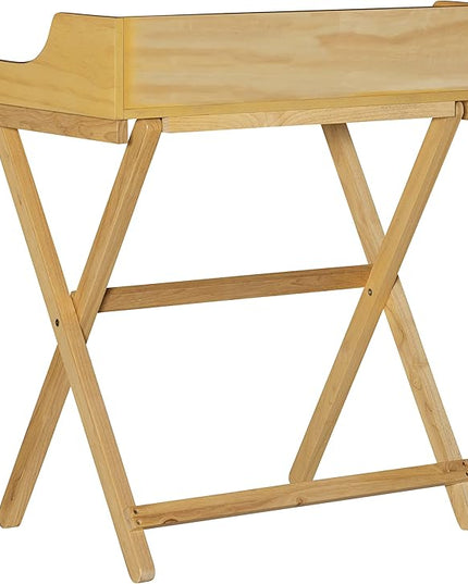 Linon Mable Folding Desk, Natural - LeafyLoom