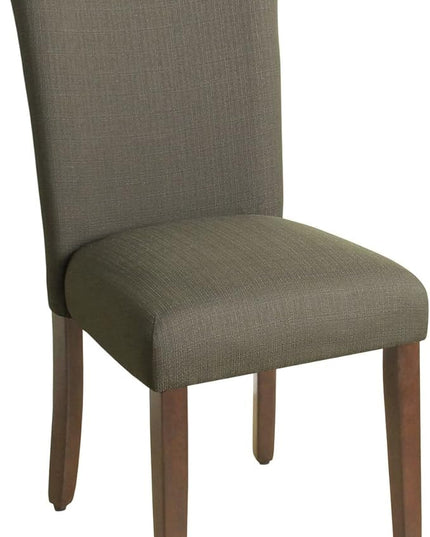 HomePop Parsons Classic Upholstered Accent Dining Chair, Single Pack, Brown - LeafyLoom