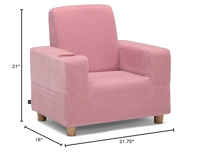 GAP GapKids Upholstered Chair, Blush - LeafyLoom