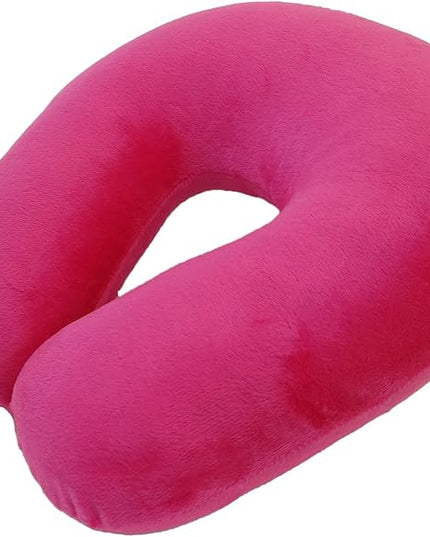 Neck Pillow Adult Cozy Soft Microfiber, Pink - LeafyLoom