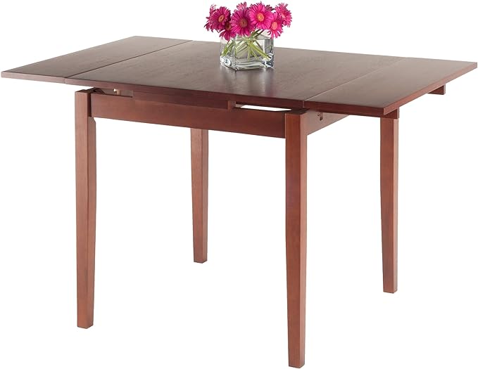 Winsome Pulman Dining Table, Walnut Hamilton Seating, Antique Walnut - LeafyLoom