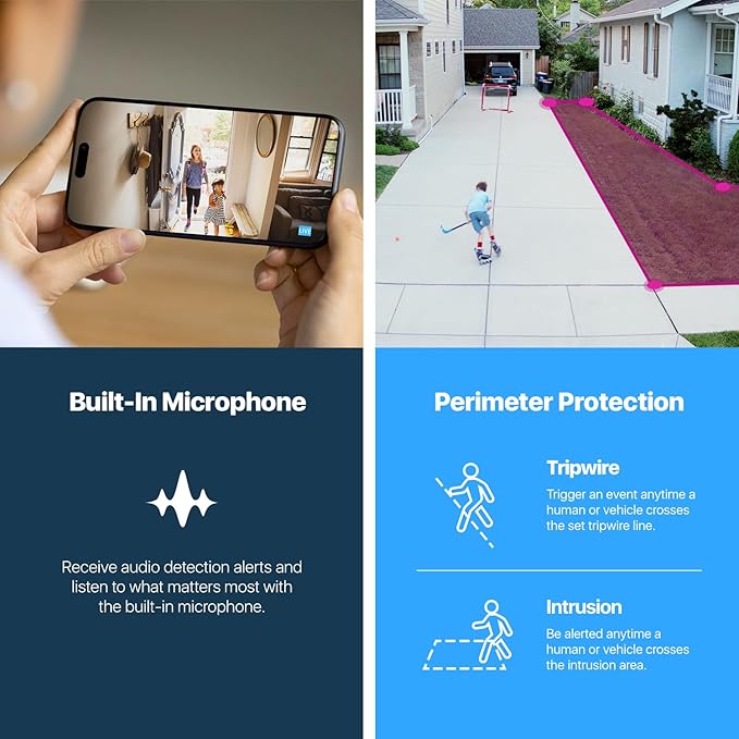 Amcrest 5MP POE Camera, Outdoor Vandal Dome Security POE IP Camera, 5-Megapixel, 98ft NightVision, 2.8mm Lens, IP67, IK10 Resistance, MicroSD 256GB (Sold Separately), Cloud, NVR (IP5M-D1188EW-AI-V3) Amcrest