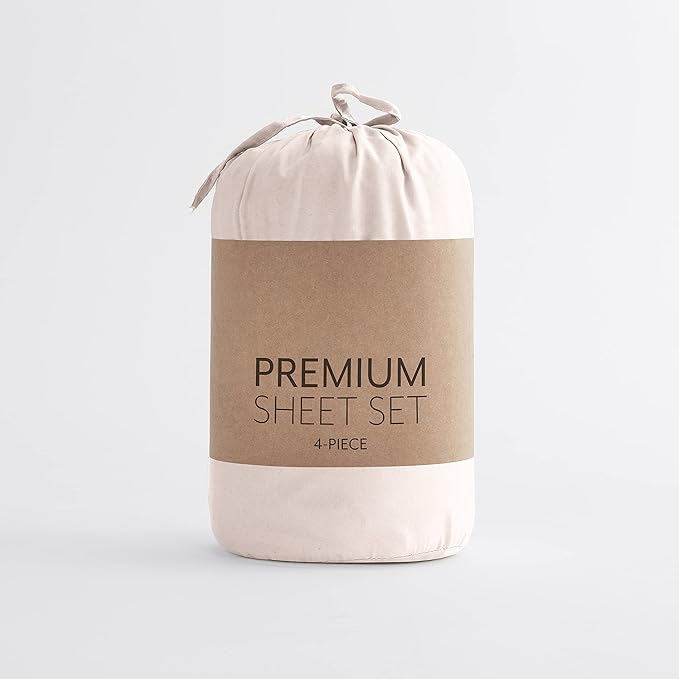 Linen Market Bed Sheets for Queen Size Bed (Blush) - Sleep Better Than Ever with These Soft and Cooling Queen Sheets - Deep Pocket Fits 16" Thick Beds - 4 Piece Queen Sheet Set - LeafyLoom