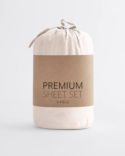 Linen Market Bed Sheets for Twin Size Bed (Blush) - Sleep Better Than Ever with These Soft and Cooling Twin Sheets - Deep Pocket Fits 16" Thick Beds - 3 Piece Twin Sheet Set - LeafyLoom