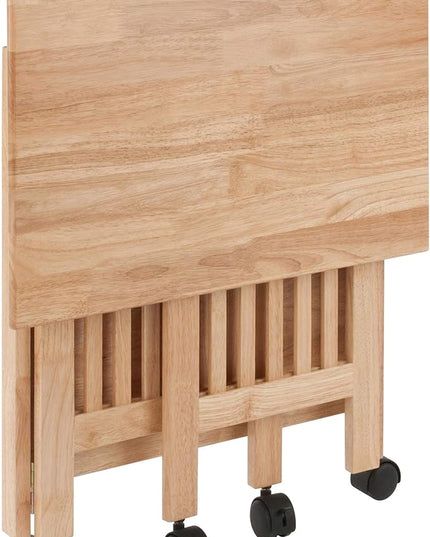 Winsome Mission 2-Shelf Wood Mobile Printer Stand, Brown (81628) - LeafyLoom