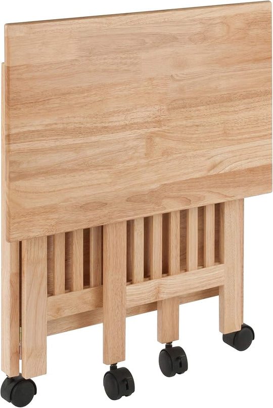 Winsome Mission 2-Shelf Wood Mobile Printer Stand, Brown (81628) - LeafyLoom
