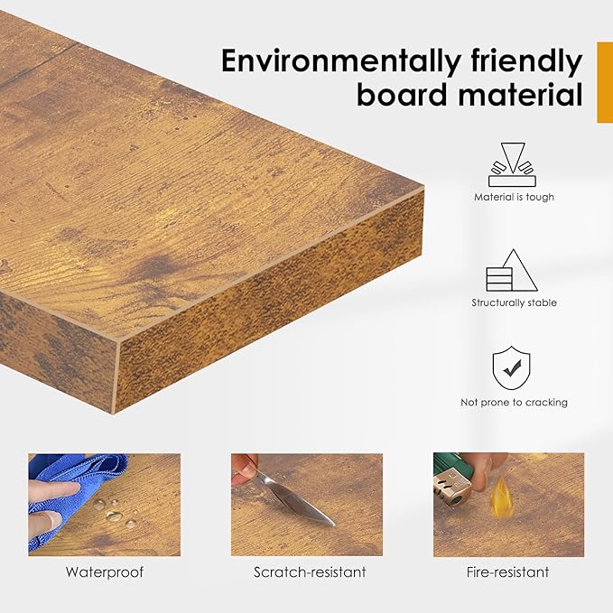 Need Rolling Computer Desk Mobile Desk Laptop Stand Desk with Sliding Keyboard for Home Office,23.6 Inches Rustic Brown DX-8110FG-ND - LeafyLoom