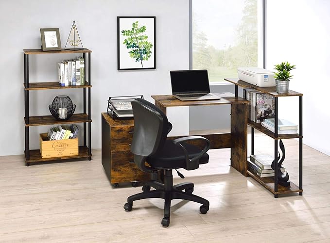 NicBex Kimberly-DW-00036-LWJ Home Office Desks, 39"x32"x34", Oak-1 - LeafyLoom