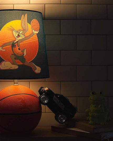 Space Jam 2: A New Legacy Tune Squad Basketball 3D Desk Lamp, Bugs Bunny Mood Light | Home Decor Accessories And Room Essentials | Official Looney Tunes Collectible | 14 Inches Tall - LeafyLoom