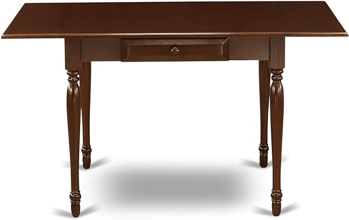 East West Furniture Monza 3 Piece Modern Set Contains a Rectangle Wooden Table with Dropleaf and 2 Kitchen Dining Chairs, 36x54 Inch, Mahogany - LeafyLoom