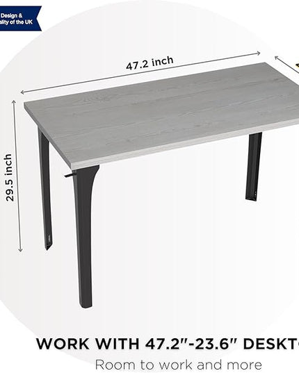 Home Office Computer Desk 47.2x23.6 inch gaming Desk, Modern and Minimalist home office desk, Home Office Desks, Study Desk, Craft table Black Metal Designed Frame, White Board color. - LeafyLoom