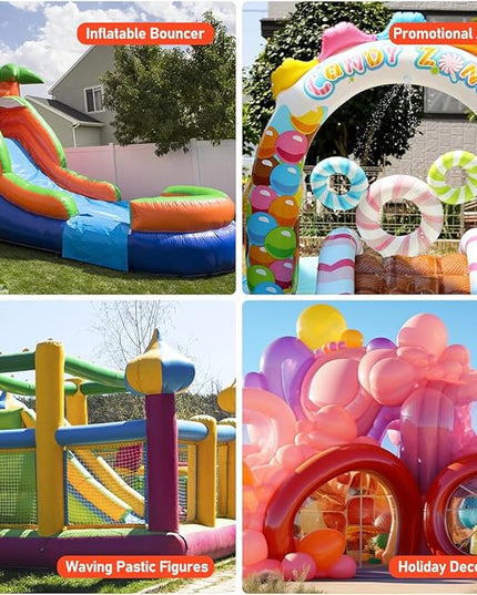 Inflatable Bounce House Blower,1400W-1600W,1.7 HP & 2 HP Dual Speed Inflatable Blower,Powerful Bounce House Air Blower Fan for Large Inflatable Bounce House, Bouncy Castle and Slides - LeafyLoom