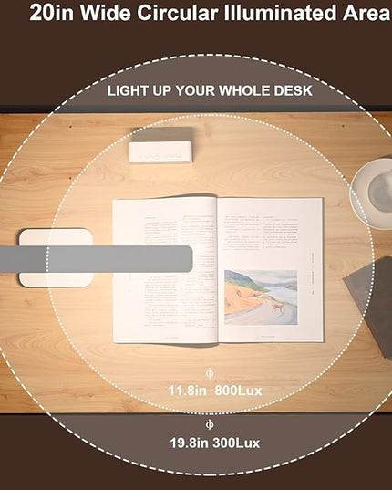 LED Desk Lamp, Dimmable Desk Light Touch Control with 4 Brightness Level, Eye Caring Reading Lamp, Desk Lamps for Home Office, Foldable Table Lamp for Study Dorm School students college Gifts - LeafyLoom