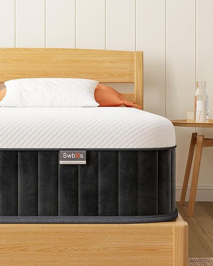 Mattress Queen Size, 12 Inch Memory Foam Firm Queen Mattress Size with Hybrid Queen Bed Mattress in a Box Pressure Relief & Firm Queen Size Mattress… - LeafyLoom