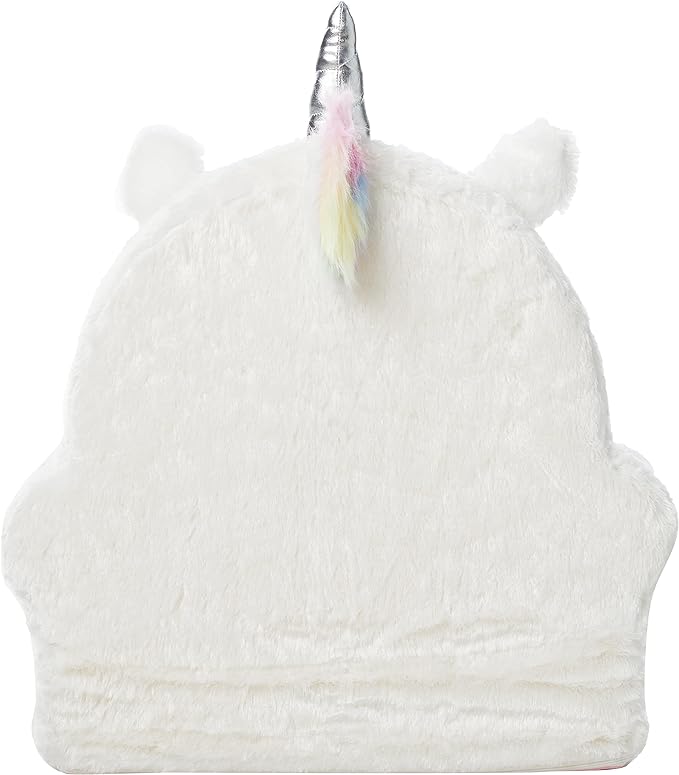 Amazon Basics Children's Plush Toddler Chair, Unicorn, Medium, Multicolor - LeafyLoom