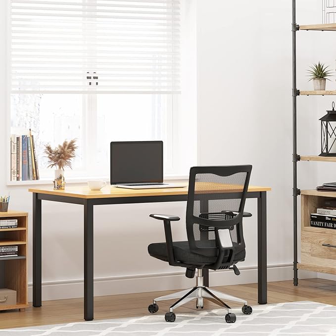 Need Office Computer Desk 47" Simple Heavy Duty Working Study Table,Modern Simple Style PC Writing Table,Home Office Writing Desk - LeafyLoom