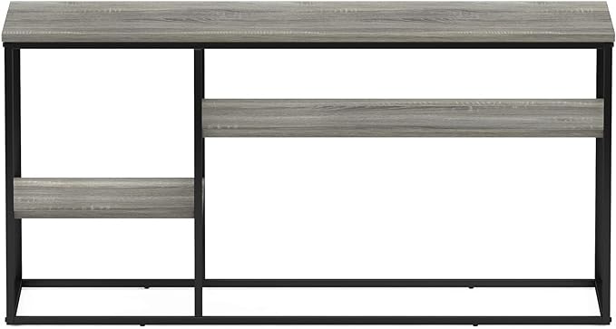 Furinno Moretti Modern Lifestyle TV Stand, French Oak Grey - LeafyLoom