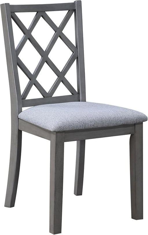 NicBex Dining Table Set for 4 Kitchen Table Set 5-Piece 59.5" Extendable Wood Dining Set with Upholstered Seat Cushion for Small Space, Living Room, Breakfast Nook, Gray - LeafyLoom