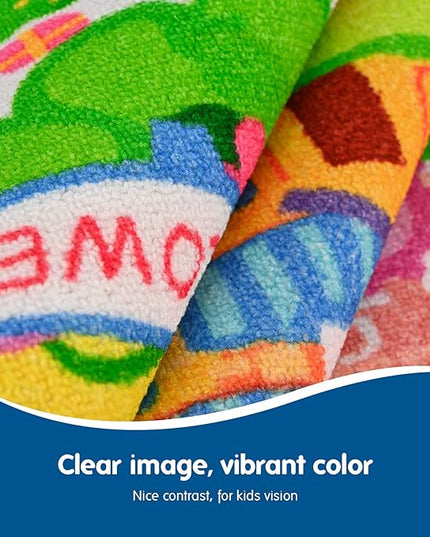 Booooom Jackson Kids Rugs for Bedroom Girls,Pink Area Rug,Girls Play Room Rug,Classroom Rug,Pink Rug for Kids Room Nursery Playroom Home Decor,Toy Car Rug Play Mat,Kids Play Rug - LeafyLoom