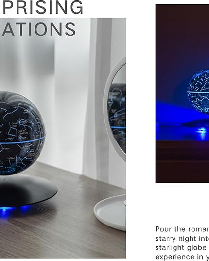 Levitating Constellation Ball, Levitating Star Night Light Globe, Creative LED Starlight Ball Gifts for Birthday Kids Women Girls Boy Best Friend - LeafyLoom