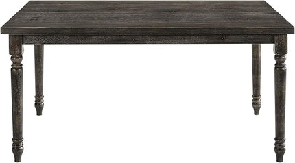 NicBex Dining Table Contemporary Kitchen Table Farmhouse Rustic Dining Table in Weathered Gray Rectangular Dining Table, Easy Assembly, Gray - LeafyLoom