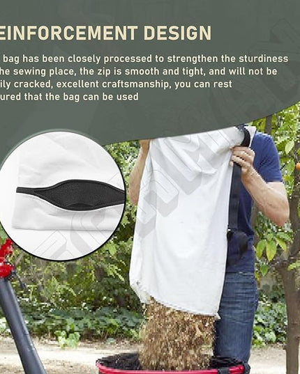 DECKMAN Blower Debris Vacuum Bag/Leaf Blower Vac Bag Compatible with Portland 12 Amp 3-in-1 Electric Blower Vacuum Mulcher 62337 - LeafyLoom