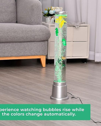 Shop LC Electric Seahorse Lamp Artificial Fake Fish Tank Aquarium Lamp with Sensory Bubble Tube Lamp Night Light Sensory Lamp Lava Lamp - 1.90 FT Birthday Gifts - LeafyLoom
