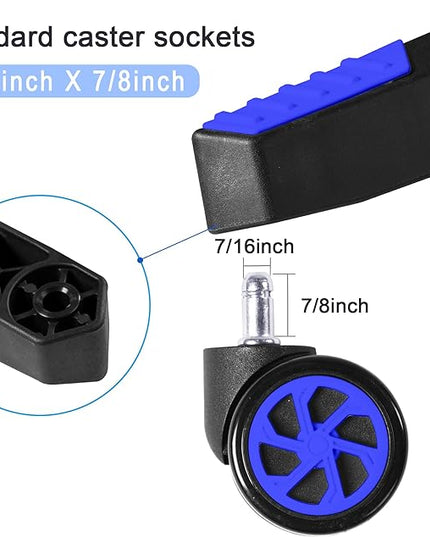 28 inch Nylon Gaming Chair Base Replacement with 5 Casters, Heavy Duty Office Chair Base Part - LeafyLoom
